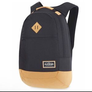 Dakine Black/Tan Contour 21L Backpack with Laptop Sleeve. Unisex VGUC!